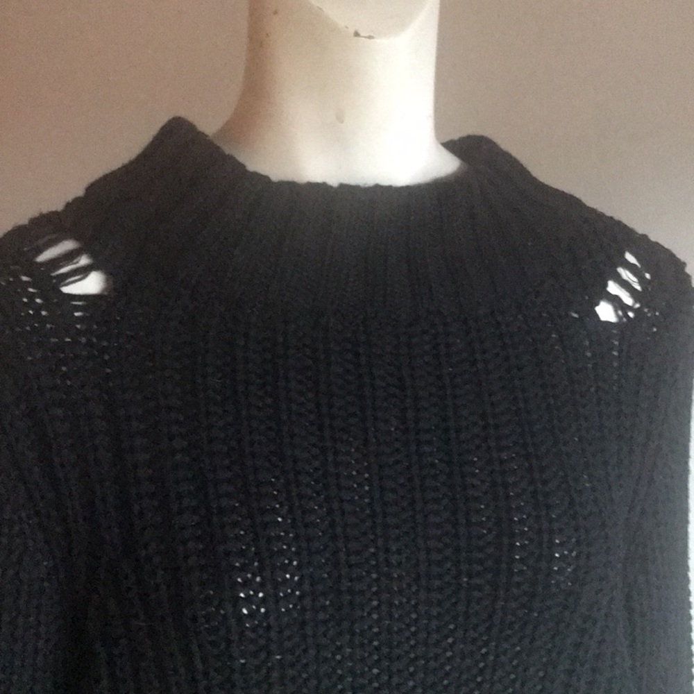 Vintage black knit sweater